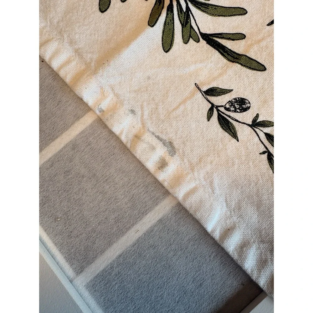 Cottagecore DII Cotton Kitchen Dish Towel Botanical Tomato Garlic Italiancore